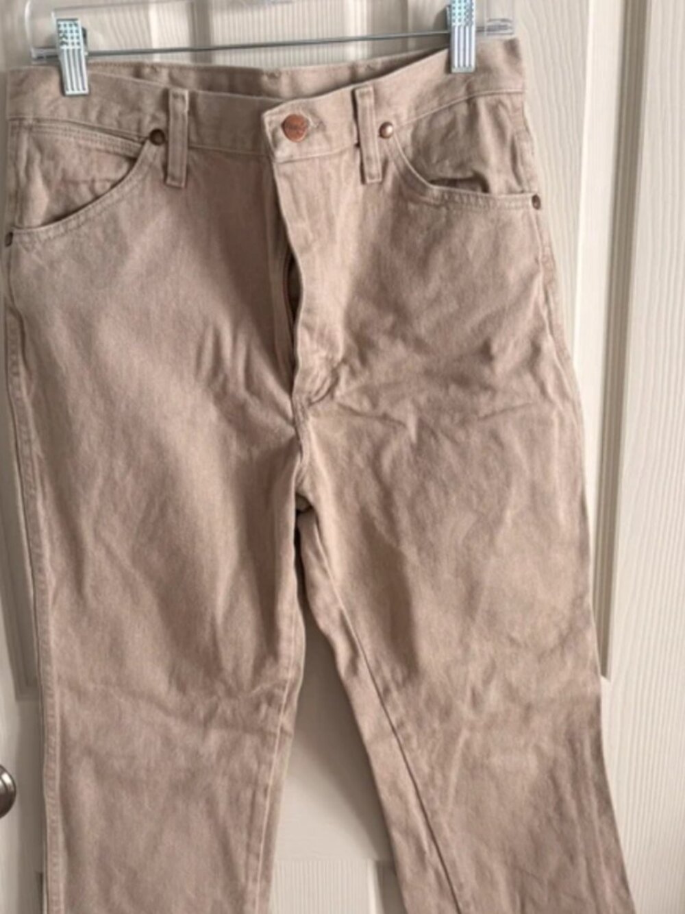 Mens Wrangler Gray Tan Pants